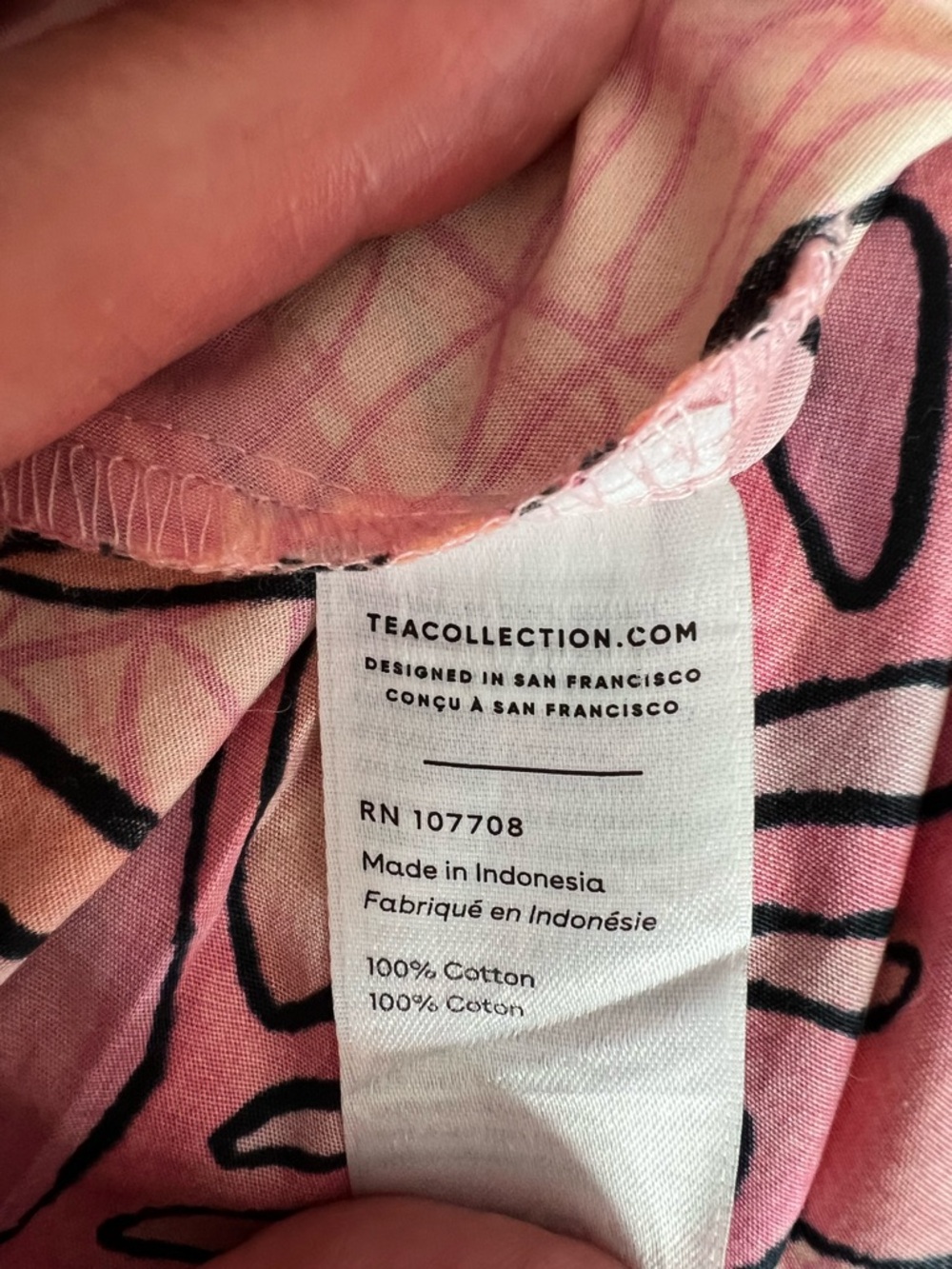 Tea Collection Pink Cotton Dress with Butterfly Print.  Size 3T.  NWOT - Picture 4 of 5